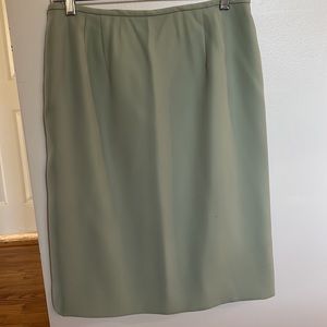 Travis Ayers Sage Green Blazer and Midi Skirt Size 12P